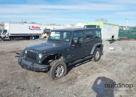 2017 Jeep Wrangler Unlimited Sport 4X4 из США, поврежденный, VIN 1C4BJWDG4HL691625